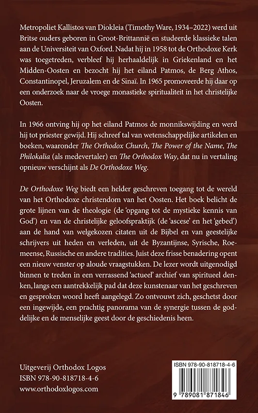 De Orthodoxe Weg - Metropoliet Kallistos van Diokleia - Back cover
