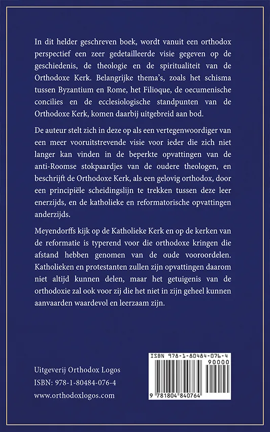 Jean Meyendorff - De Orthodoxe Kerk - Back Cover