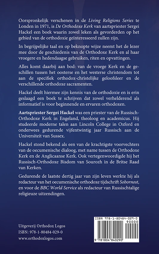 De Orthodoxe Kerk - Sergei Hackel - back cover
